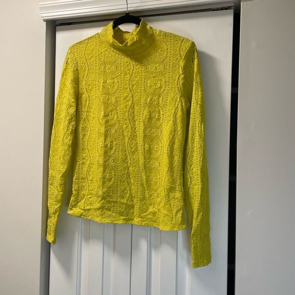 Yellow Lace Women's Top - Picture 1 of 3
